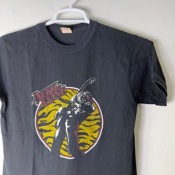 Vintage April Wine Nature of The Beast World Tour Womens Large T Shirt Black 80s - Picture 3 of 5